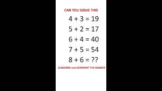 Can you solve this ?