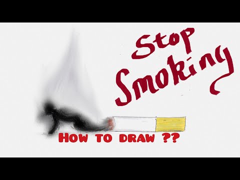 "How to draw" "social message drawing" - Stop Smoking #mrart