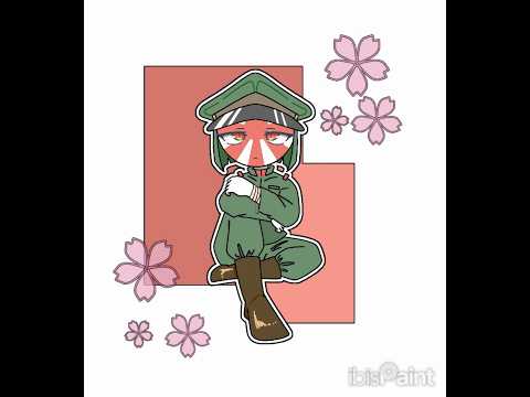 めっちゃシンプルになってしまった     ( ・∇・)#イラスト #イラストメイキング #カントリーヒューマンズ #カンヒュ #countryhumans