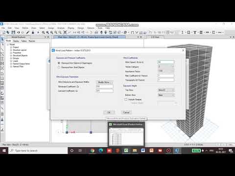 Wind Load Analysis and Design of Multi-Storey RCC Building in Etabs - Part5