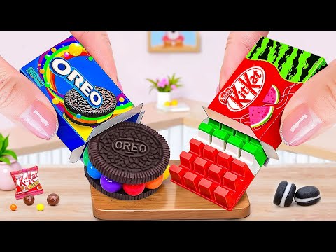 Satisfying Mini OREO vs KitKat Watermelon Cake! 🍫🌈 ASMR Decorating Challenge