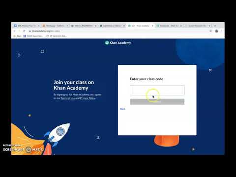 Logging into Khan Academy With a Course Code