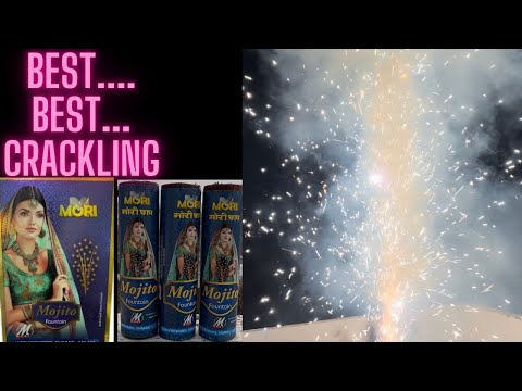 Mori Firework’s Mojito Fountain- Crackling Anaar Cracker Testing 2025 #crackers #fireworks #diwali