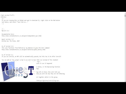 NPCs in Quest | Downloading NpcLib