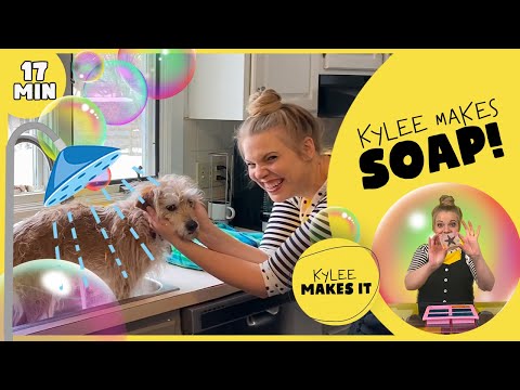 Kylee Makes Soap! | How to Make Easy DIY Soap at Home for Kids! Toys in Soap Project!