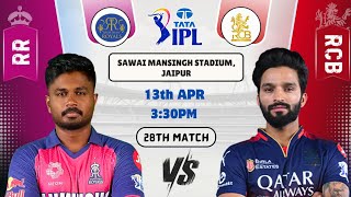 RR vs RCB Today Match Prediction|Rajasthan Royals vs Royal Challengers Bengaluru IPL 2025 28th Match