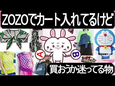 zozoでお気に入り入れてるけど買うか迷ってる物【ガルちゃん】