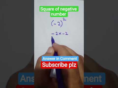 People Get This Wrong! 🤯 | What is (-3)²? #MathsFact #mathsshorts #maths #MathPuzzle #SquareNumber