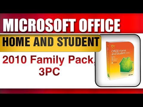 Microsoft Office Home and Student 2010 Family Pack, 3PC (Disc Version)