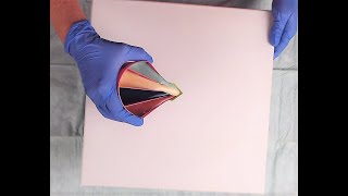 (601) Incredible 4 Chamber Spin! Acrylic Pouring Fluid Art #artistsofinstagram