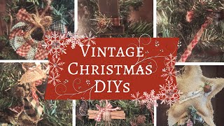 Vintage Farmhouse Christmas DIYs! 6 Christmas in July Crafts! Ornaments, a Garland, and More! 🎄
