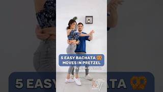5 Easy Bachata Moves in Pretzel position 🥨💙 #dimayvictoria #bachata #tutorial #bachatasensual #dance