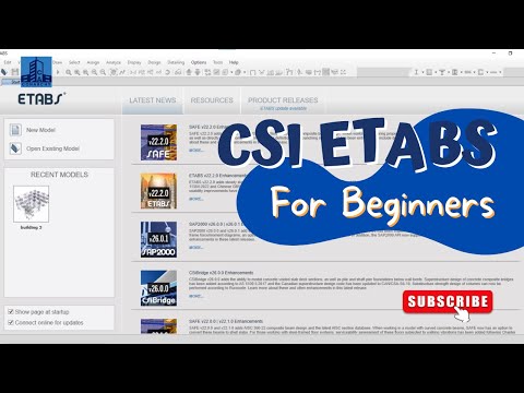 1. ETABS for Beginners: Introduction to Structural Analysis & Design | Civil Engineering Tutorial