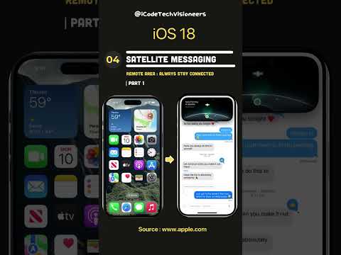 iOS 18 New Features : Satellite Messaging