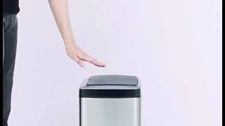 13 gallons smart bin trash can with sensor stainless steel touchless trash can