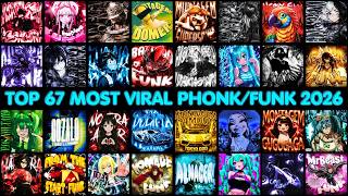 TOP 67 MOST VIRAL PHONK/FUNK 2026 SONGS 🎵 PLAYLIST 🎵
