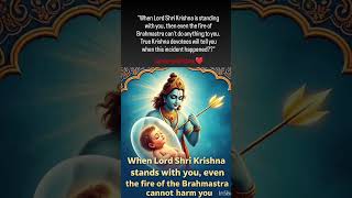 "When Lord Krishna is with you, nothing can harm you 🙏✨ #KrishnaProtection #DivineSafety"