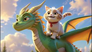 A Tiny Cat’s Big Adventure: Riding a Dragon! 🚀🐉 | #topcatai #cat #cuteanimals #cutecat #catlover