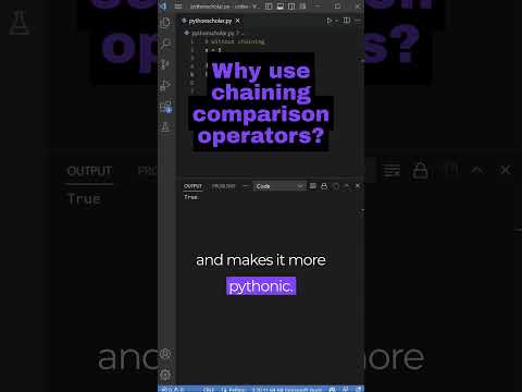 Chaining Comparison Operators in Python #coding #programming #python
