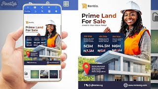 Real Estate Flyer Design In Pixellab || Mobile Graphic Design Tutorial