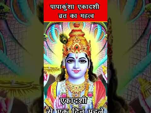 पापाकुंशा एकादशी व्रत कथा एक मिनिट में सुनें | 2024 #shorts #shortsfeed #bhajan #hindupuja