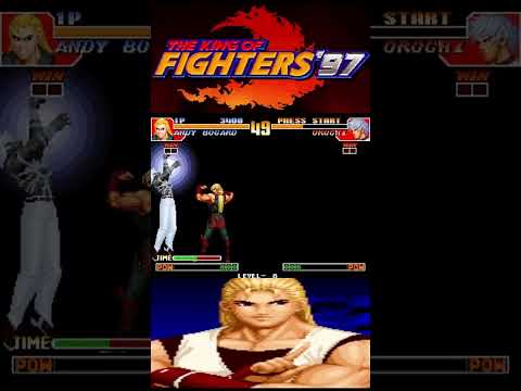 Pelea 🕹️Andy VS Orochi (KoF _97) #thekingoffighthers #arcadechallenge #kof97 #arcade
