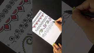 6 project border design ideas #shorts #projectborderdesign #borderdesignforproject #diy #art