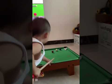 Little Champ Playing Snooker on the Child Snooker Table ! #billiards #snookerplayer #worldsnooker