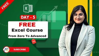Day 5 Free Excel Class 🔥 | Learn Excel from Basic to Advanced #excel #excelcourse #learnexcel