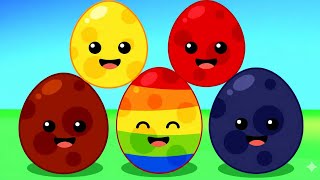 Learning Colors and Numbers Songs | Colorful Eggs on the Farm | Larva Kids Nursery Rhymes