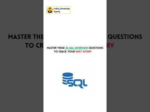25 Most Asked Interview Questions and answers 🚀 #coding #sql #python #shorts