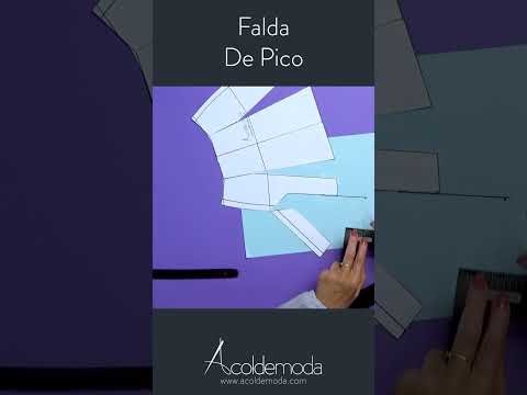 Falda Pico #acoldemoda #fashion#patternmaking #patronaje #sewingtips #confección  #clasesdepatronaje