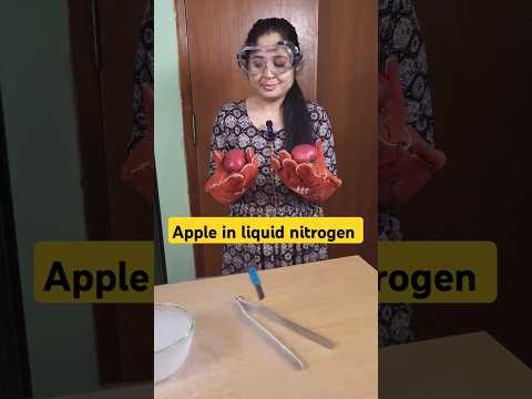 Apple in Liquid nitrogen #physics #science #mandalstudy #experiment