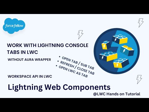 Open and Close Console App Tabs from LWC | Salesforce Developer