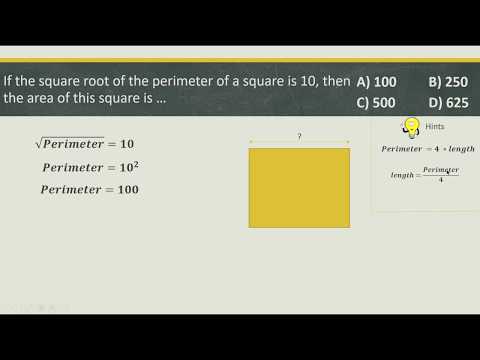 Area & Perimeter of Square 01 | Geometry | Grade 4-6| Math challenge