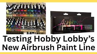 Testing Hobby Lobby's New Airbrush Paint Line - Brushed & Airbrushed