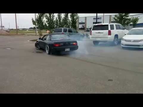 Turbo Nissan 240sx burnout