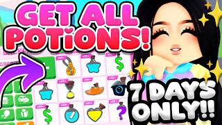 *NEW* HUGE POTION UPDATE in ADOPT ME (7 DAYS ONLY!!)