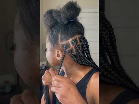 The BEST box braid method 🤯🤫 #shorts #boxbraids #hairstyletutorial #viral #boxbraidstutorial