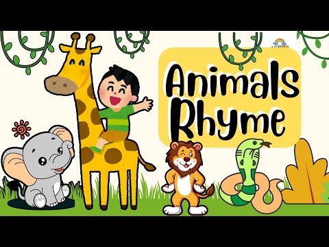 Animal Rhymes Song for Kids | Nursery Poems & Learning Animals | Toddlers Learning & Fun.