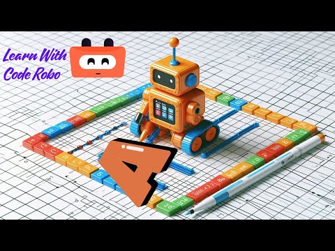 Draw Alphabets using coding | Fun programming for Kids | CodeRobo 🤖
