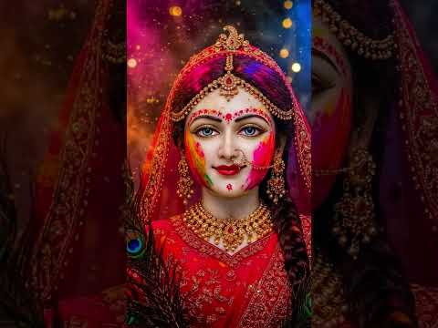 rangi Hai kab se Radha #radhakrishnalove #holispecial #RadhaKrishnakiHoli #holiimages #holicolours💕