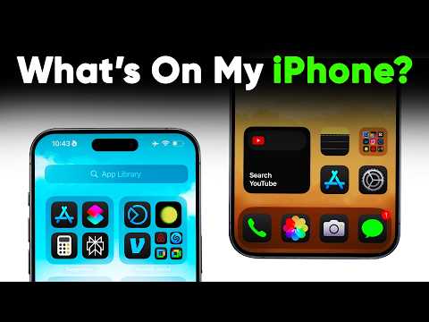iOS 18 Home Screen Customization! What's on my iPhone 15 Plus?