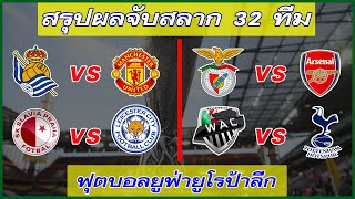 สรุปผลการจับสลากยูฟ่ายูโรปาลีก รอบ 32 ทีมสุดท้าย 2020-2021