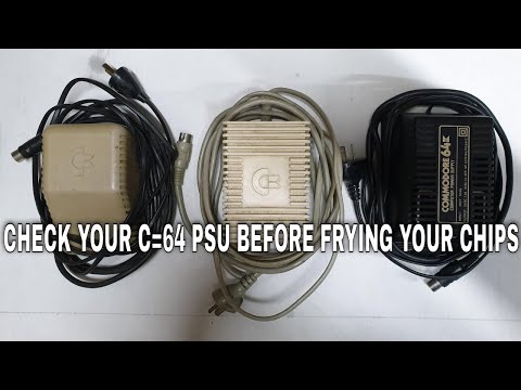 Commodore 64 - PSU and capacitor testing - what to check before powering on your