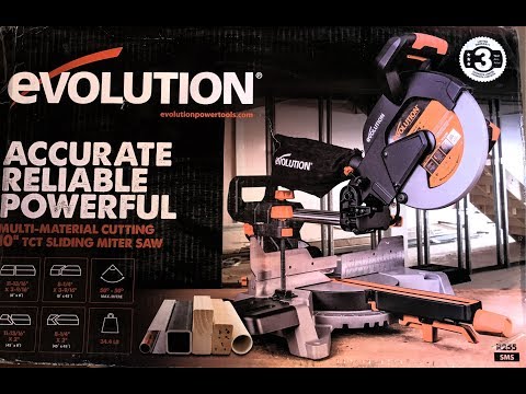 Evolution R255SMS Multi Material Sliding Miter Saw 10" Review