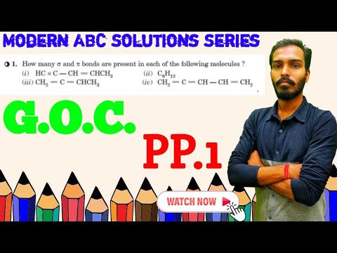 How many Sigma and pi bonds are present in each of the following molecules?By Mohan Sir/OTC Solution