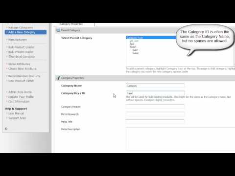 Adding a category to your Pinnacle Cart installation