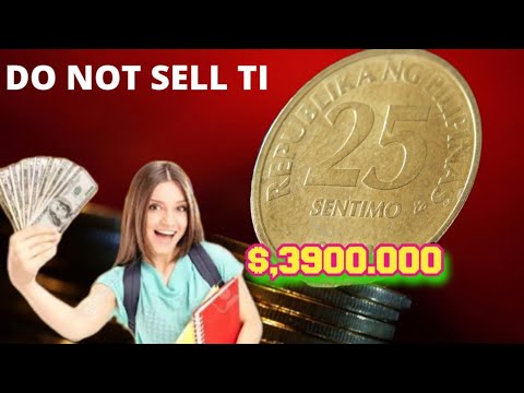 Rare 25 Sentimo Pilipinas Coin 2013 Collector's Guide! Big money ,S,10.000