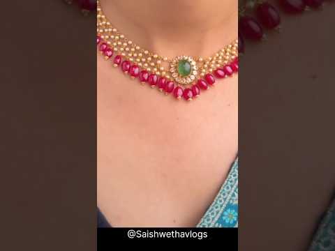 Antique gold 9 gram necklace #yt #shots #new #trending #trending @Saishwethavlogs